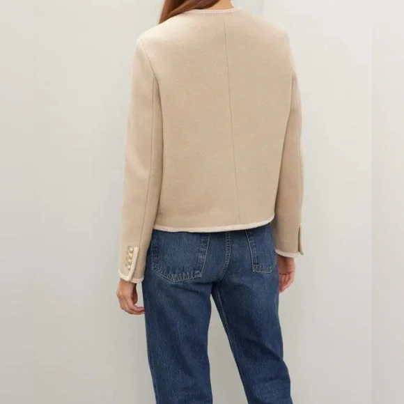 Dunst Beige Tweed Boucle Jacket - Picture 7 of 7